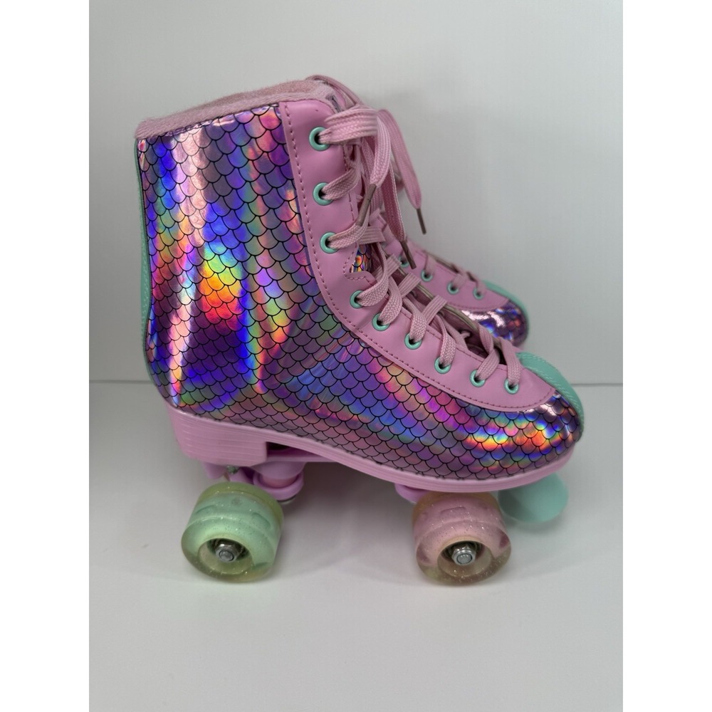 Pink Mermaid Roller Skates Size 37 EU 6 US By Nemone